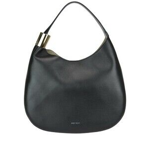 Jimmy Choo Stevie Black Nappa Hobo Bag Suede Leather With Dustbag And Tags